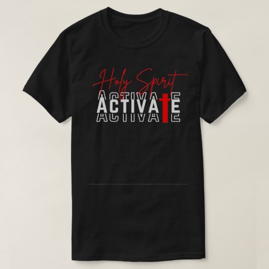 Heilige Geest Activate T-shirt (Design voorkant)