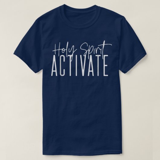 Heilige Geest activeert Christelijke godheid T-shirt (Design voorkant)