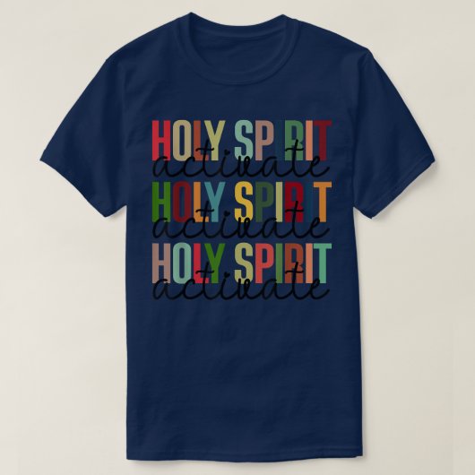 Heilige Geest activeren Kerstmis T-shirt (Design voorkant)