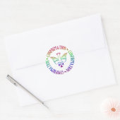 Heilige Geest - Bevestiging Ronde Sticker (Envelop)