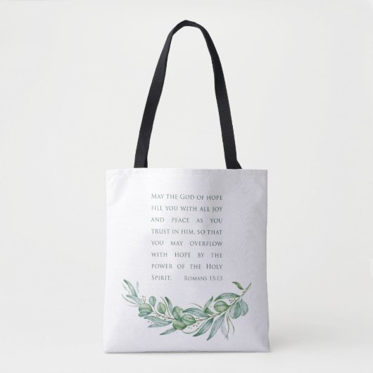 Heilige Geest Bijbel Verse pastor Gift Bag Tote Bag (Voorkant)