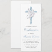 Heilige Geest blauw kruis Bevestiging Kaart (Voorkant / Achterkant)