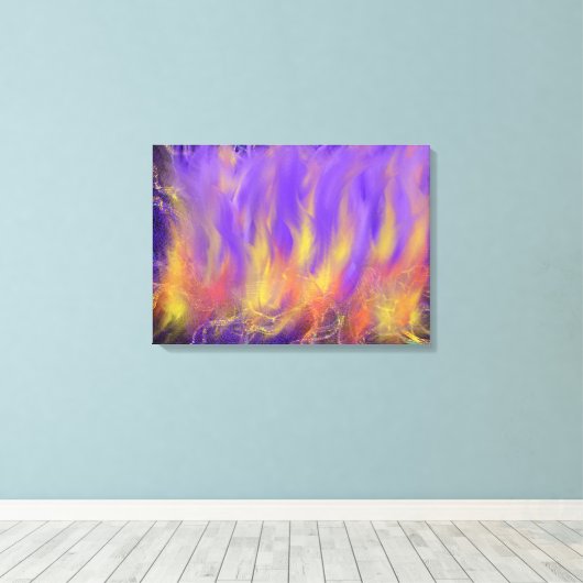 Heilige Geest Christelijke Prophetische Abstracte Canvas Afdruk (Insitu (Houten vloer))