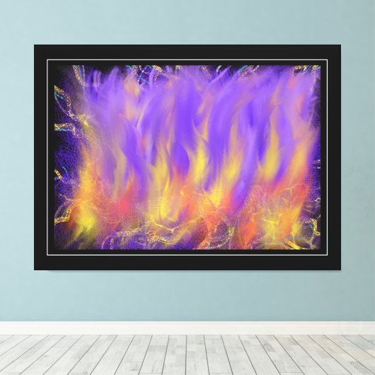 Heilige Geest Christelijke Prophetische Abstracte Canvas Afdruk (Insitu (Houten vloer))