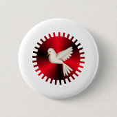 Heilige Geest Dove Ronde Button 5,7 Cm (Voorkant)