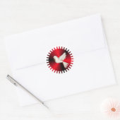 Heilige Geest Dove Ronde Sticker (Envelop)