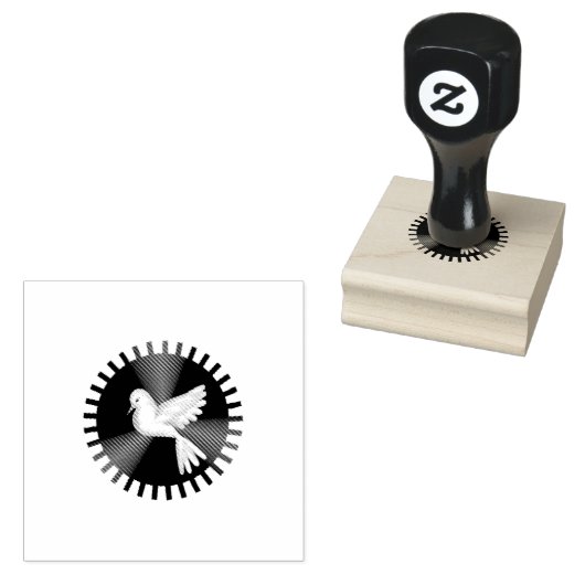 Heilige Geest Dove Rubberstempel (Gestempeld)
