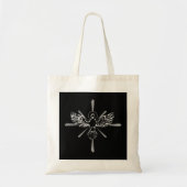 Heilige Geest Dove stelt Jezus Epiphany Raglan Bas Tote Bag (Voorkant)
