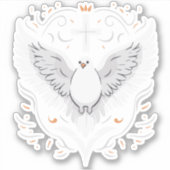 Heilige Geest Dove Sticker (Voorkant)