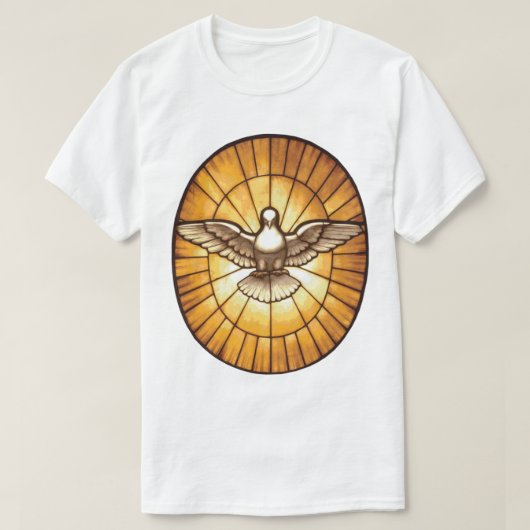 Heilige Geest Dove uit St. Peter_s Basilica T-shirt (Design voorkant)