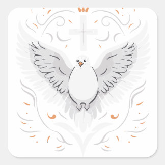 Heilige Geest Dove Vierkante Sticker
