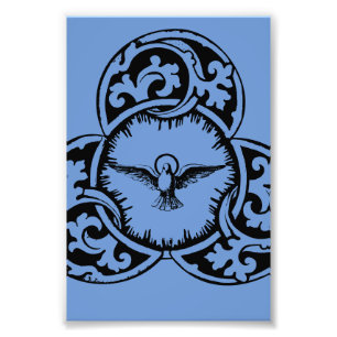 Heilige Geest Duif Christelijk symbool Foto Afdruk