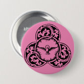 Heilige Geest Duif Christelijk symbool Ronde Button 7,6 Cm (Voorkant /achterkant)