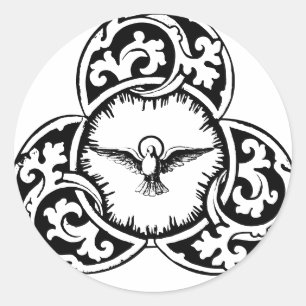 Heilige Geest Duif Christelijk symbool Ronde Sticker