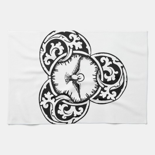 Heilige Geest Duif Christelijk symbool Theedoek (Horizontaal)