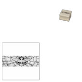 Heilige Geest duif glas in lood Rubberstempel (Gestempeld)