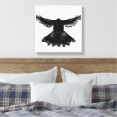 Heilige Geest Duif Ontwerp Comic Style No. 3 Zwart Canvas Afdruk (Insitu (Slaapkamer))