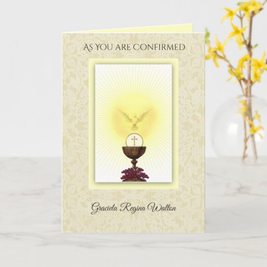 Heilige Geest Geest gebed Kaart (Gele Bloem)