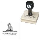 Heilige Geest Gezegende Maagd Maria Retouradres Rubberstempel (Gestempeld)