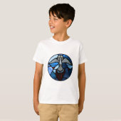 Heilige Geest Glas in lood Art T-shirt (Voorkant volledig)