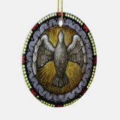 Heilige Geest Glas in lood Bevestiging RCIA Keramisch Ornament (Rechts)