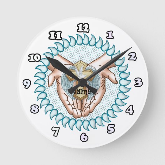 Heilige Geest handen Christelijke klok (Voorkant)