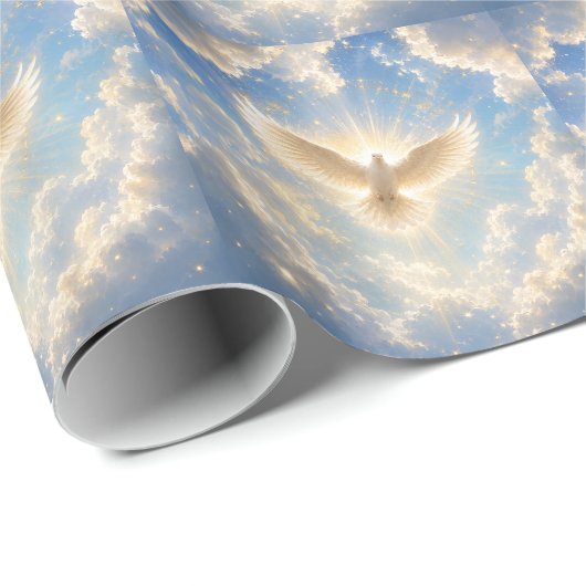 Heilige Geest Hemelse Duif / Espiritu Santo Cadeaupapier (Rol Hoek)