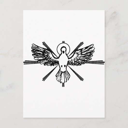 Heilige Geest in de vorm van een duif Briefkaart (Voorkant)