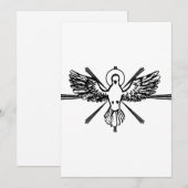 Heilige Geest in de vorm van een duif Feestdagenkaart (Voorkant / Achterkant)