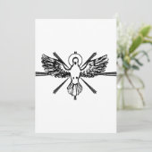 Heilige Geest in de vorm van een duif Feestdagenkaart (Staand voorkant)