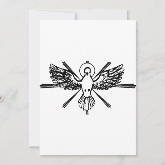 Heilige Geest in de vorm van een duif Kaart (Voorkant)