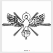 Heilige Geest in de vorm van een duif Sticker (Vel)