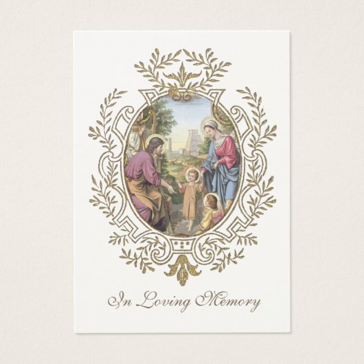 Heilige Geest Katholieke begrafenis Memorial Heili Visitekaartje (Voorkant)