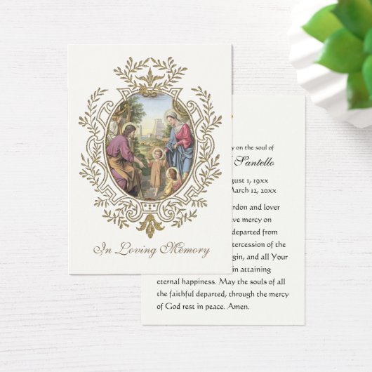 Heilige Geest Katholieke begrafenis Memorial Heili Visitekaartje (Bureau)