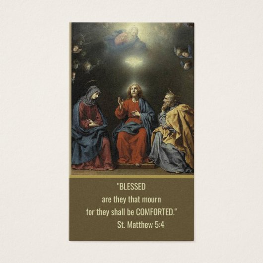 Heilige Geest Katholieke begrafenis Memorial Heili Visitekaartje (Voorkant)