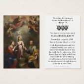 Heilige Geest Katholieke begrafenis Memorial Heili Visitekaartje (Voorkant /achterkant)