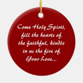 Heilige Geest Keramisch Ornament (Achterkant)