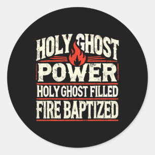 Heilige Geest Kracht Christelijk Geloof Ronde Sticker