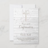 Heilige Geest ontwerp op wit hout Kaart (Voorkant)