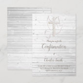 Heilige Geest ontwerp op wit hout Kaart (Voorkant / Achterkant)