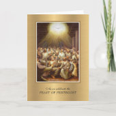 Heilige Geest Pentecost Maagd Mary Religieuze Kaart (Voorkant)