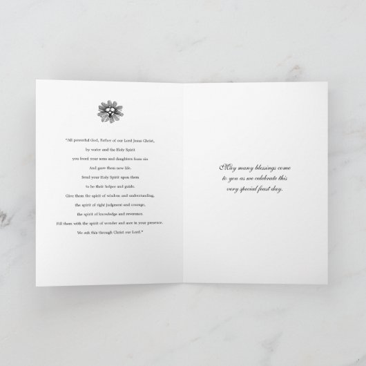 Heilige Geest Pentecost Maagd Mary Religieuze Kaart (Binnen)