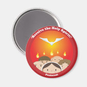 Heilige Geest Pentecost Magneet (Voorkant / Achterkant)