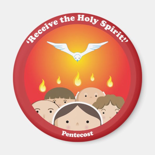 Heilige Geest Pentecost Magneet (Voorkant)