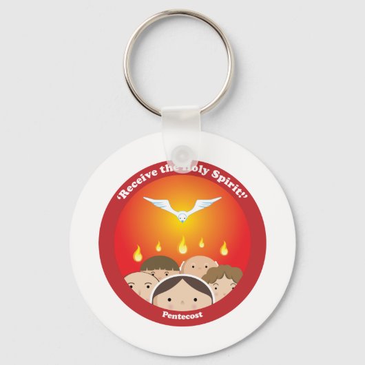 Heilige Geest Pentecost Sleutelhanger (Voorkant)