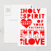 Heilige Geest Prayer Briefkaart (Voorkant / Achterkant)
