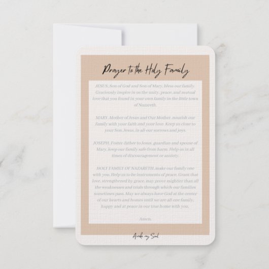 Heilige Geest Prayer Kaart (Achterkant)