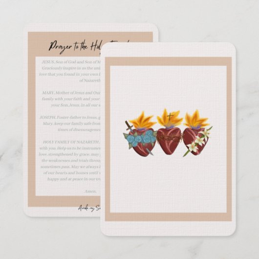 Heilige Geest Prayer Kaart (Voorkant / Achterkant)