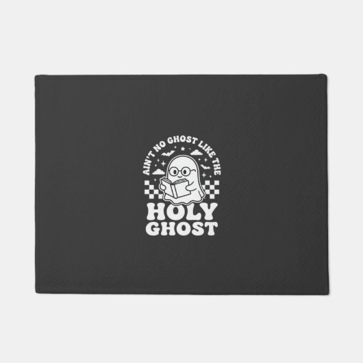 Heilige Geest Retro Halloween Geest Design_1 Deurmat (Voorkant)