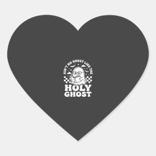 Heilige Geest Retro Halloween Geest Design_1 Hart Sticker